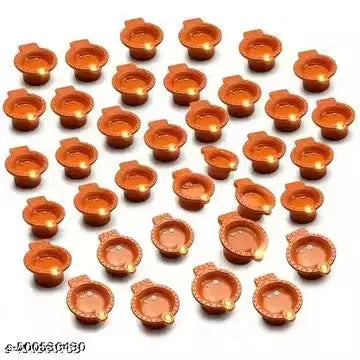 “Water Sensor LED Diya Lights (Pack of 42) | Floating Decorative Diyas | Auto ON in Water
